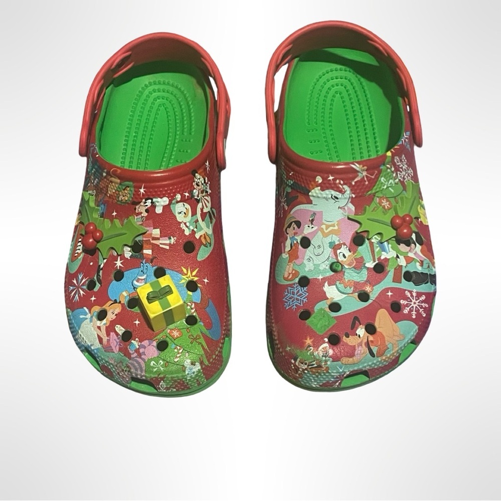 Disney Parks Mickey Mouse Holiday Christmas Crocs‎ Men Size 4 Women 6 - Picture 4 of 6